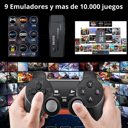 GameStick™ | Consola Retro + 2 Controles de Regalo