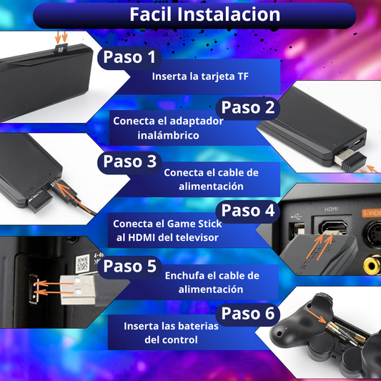GameStick™ | Consola Retro + 2 Controles de Regalo